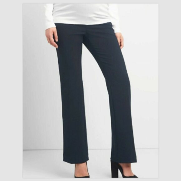 GAP Maternity Modern Bootcut Gray Full Panel Size 8 Trouser Dress Pants RT$69 - Picture 2 of 6